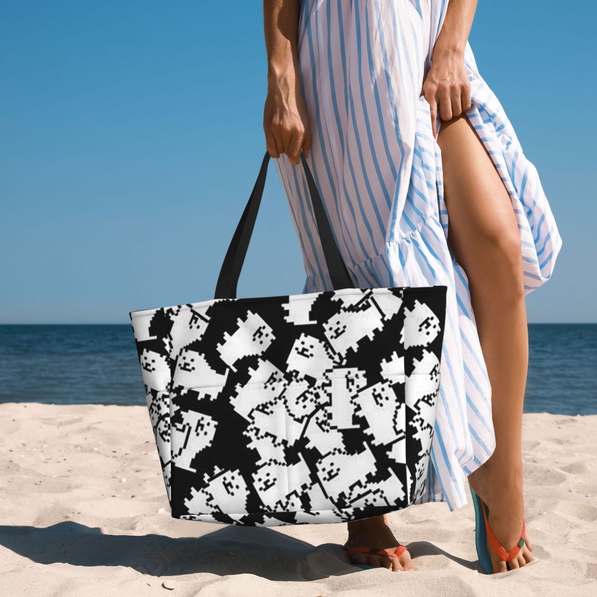 Yoga Fitness Videos Free - Borsa tote da spiaggia Undertale Annoying