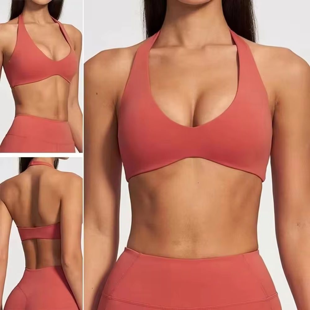 Yoga Fitness Logo - Intimo Sportivo Donna, Reggiseno Sportivo con