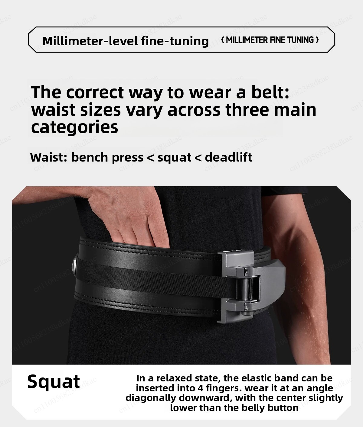 Weight Lifting Belt - Cintura per sollevamento pesi in pelle
