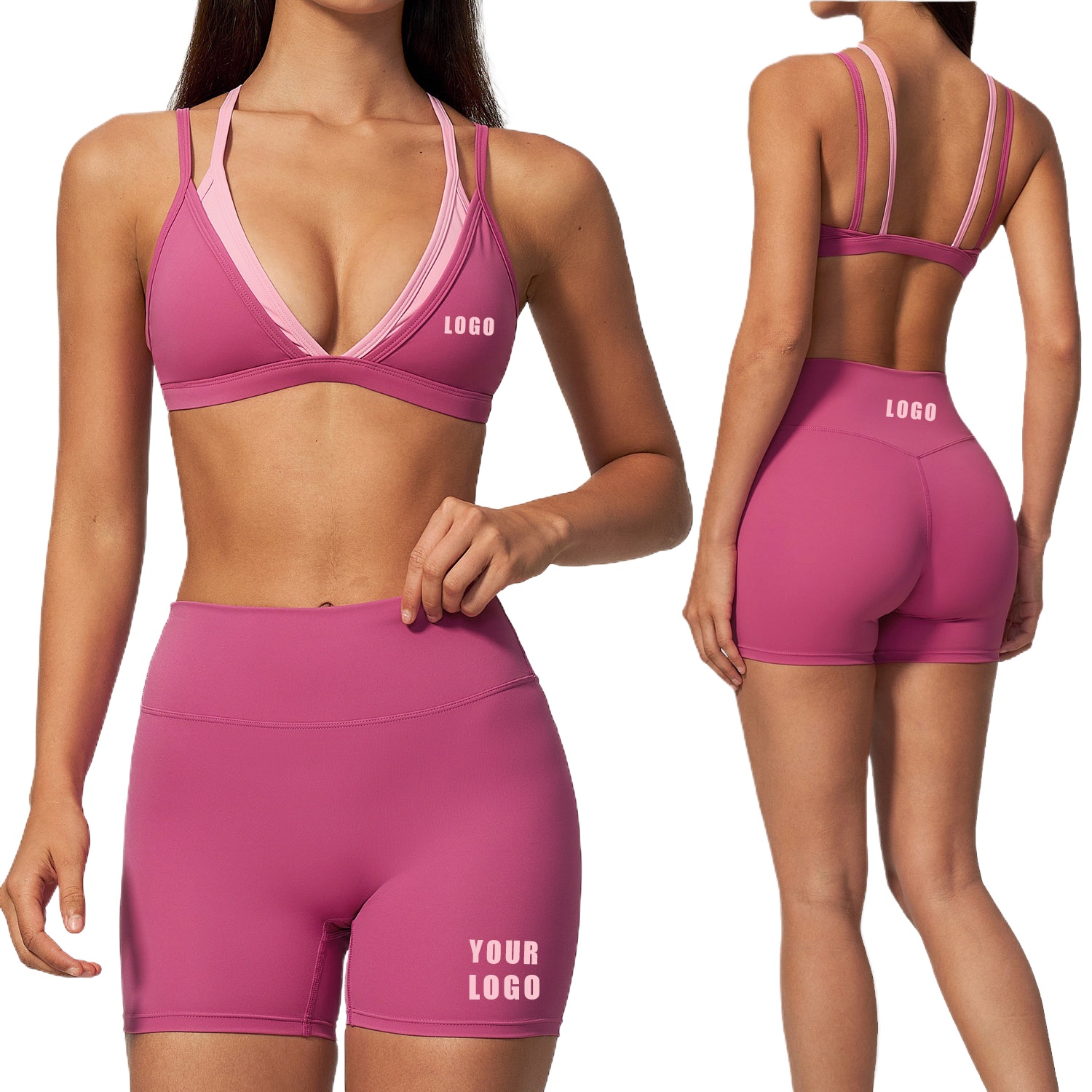 Yoga Fitness Logo - Completo sportivo da donna personalizzato con