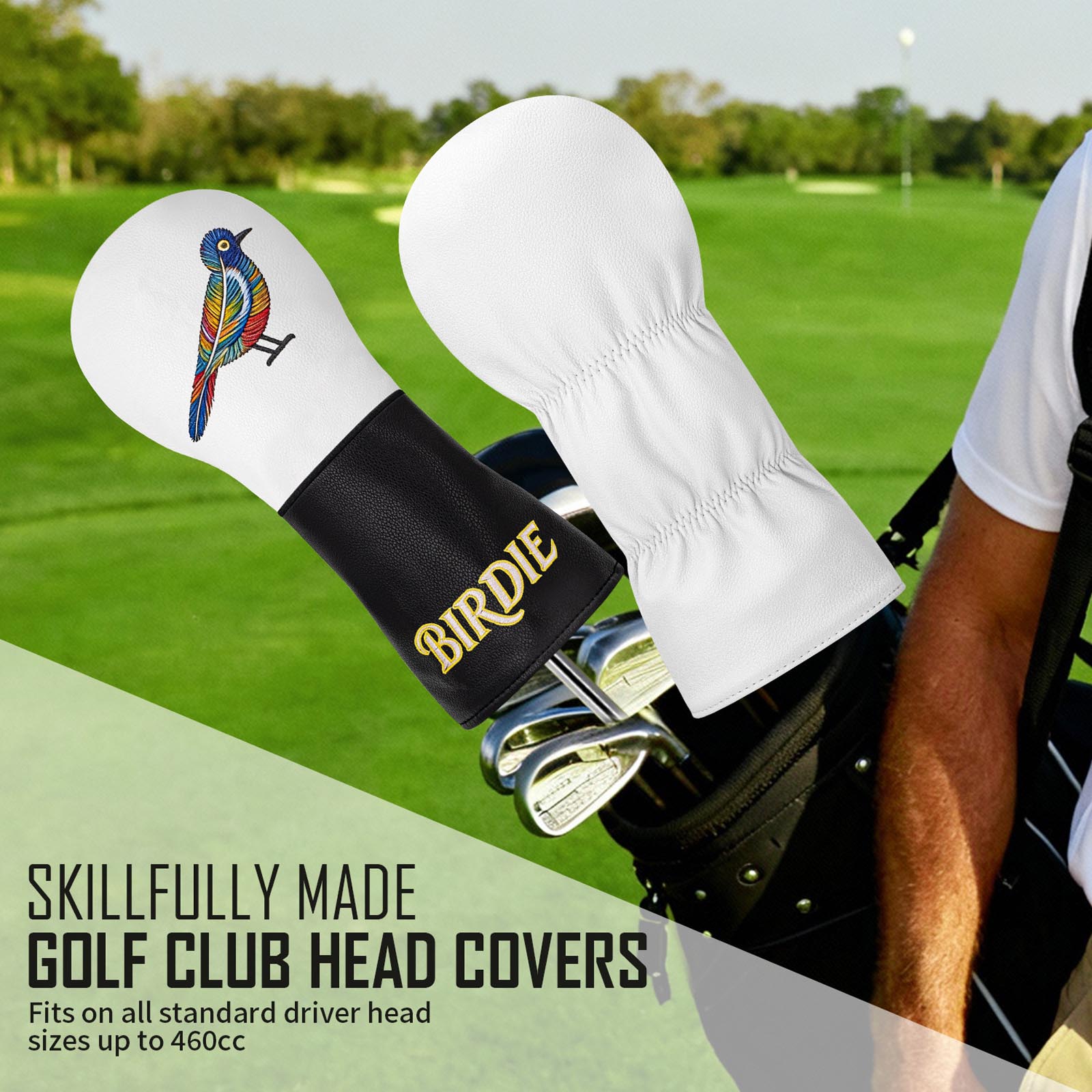 Resistance Bands - Copricapo da Golf con Ricamo Uccelli
