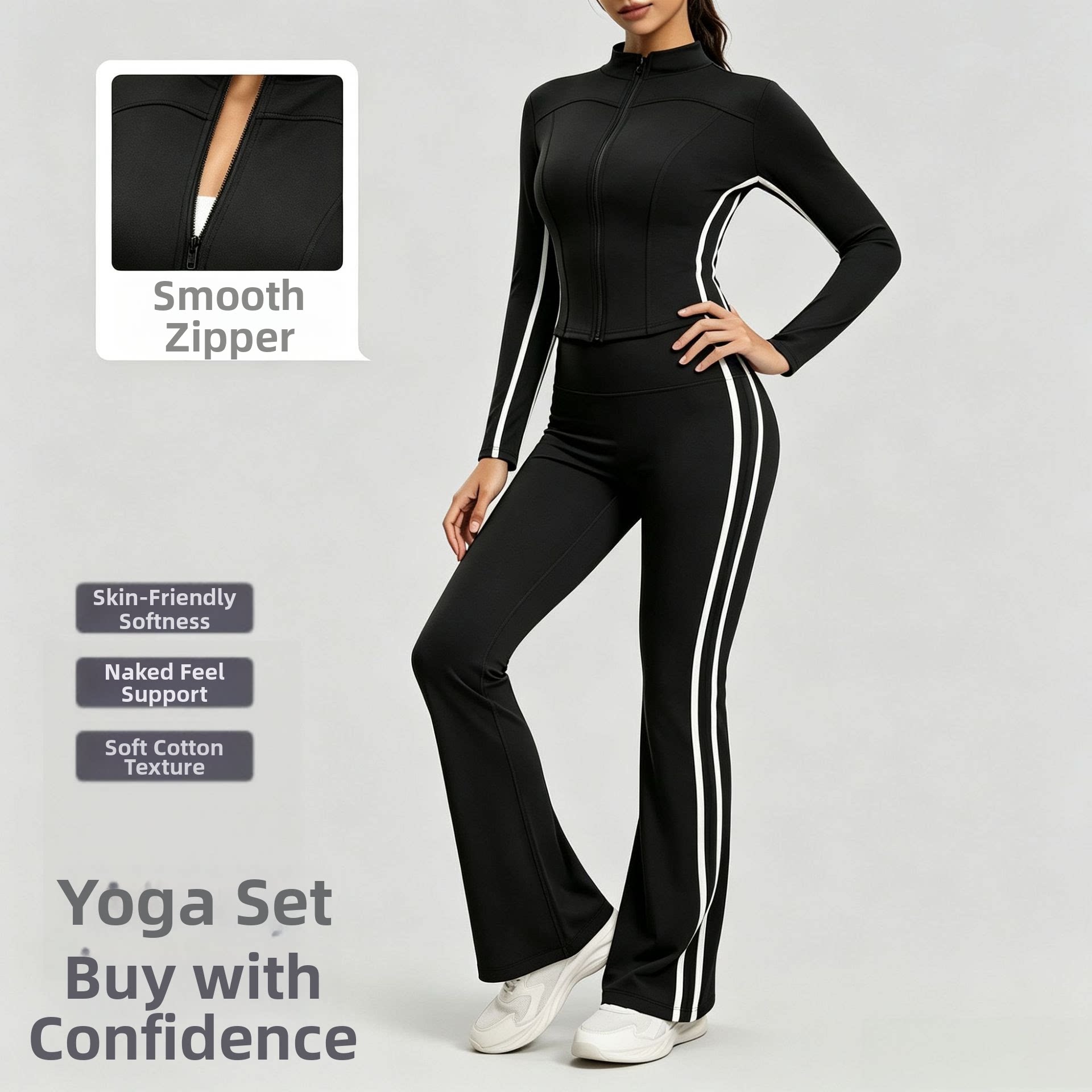 Yoga Fitness Stretching - Completo da Allenamento Autunnale a Righe