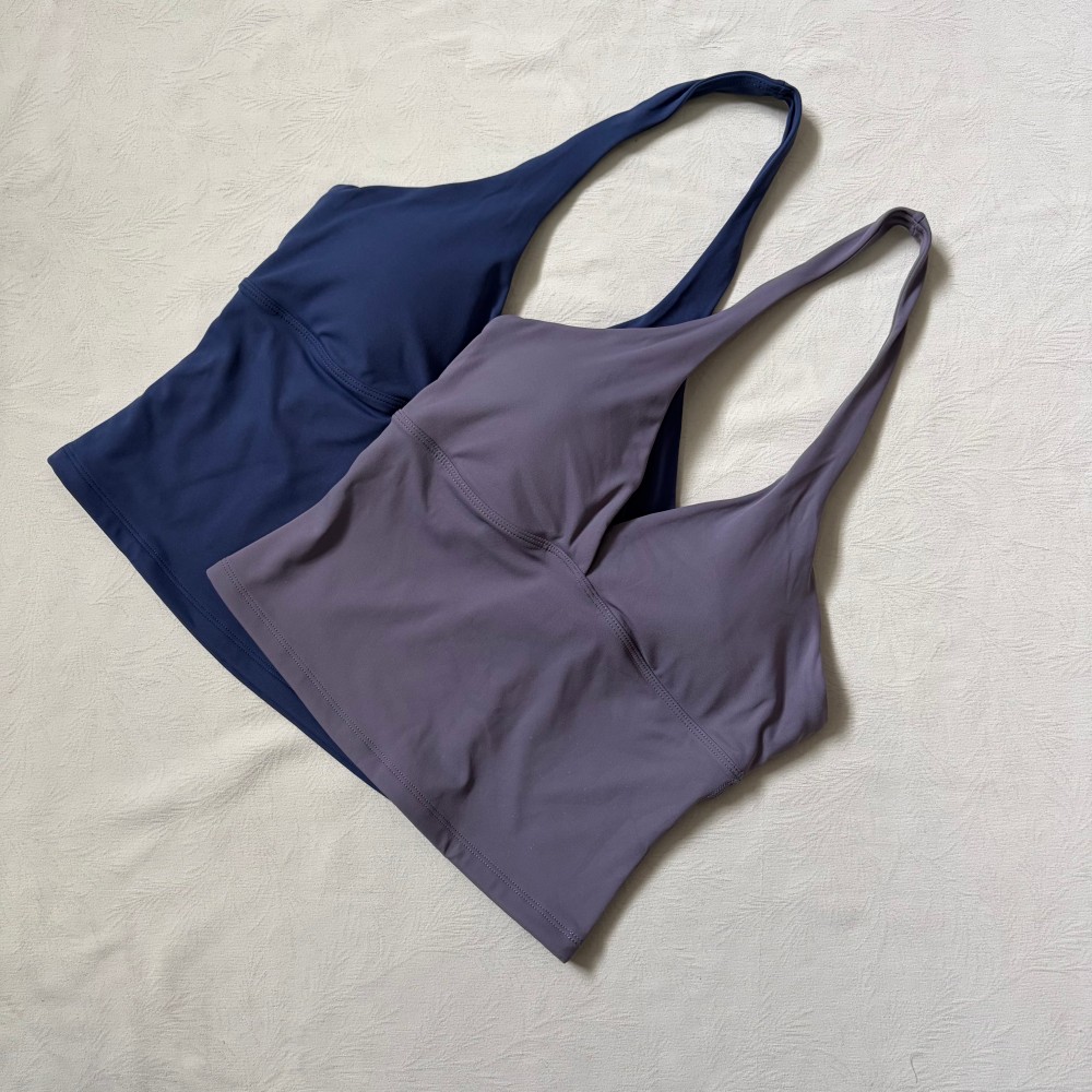 Top con scollo a V e logo, con - Yoga Fitness Mat recensione e prezzo