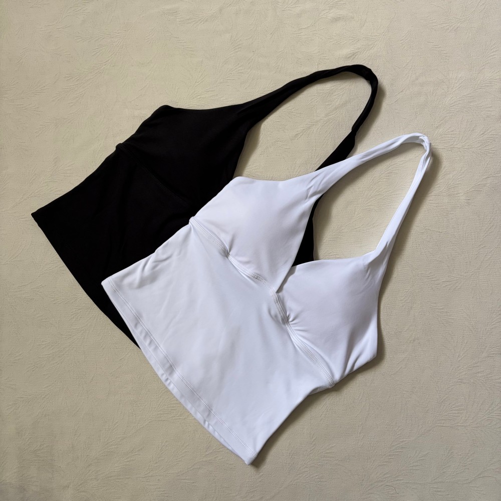 Top con scollo a V e logo, con - Yoga Fitness Mat recensione e prezzo