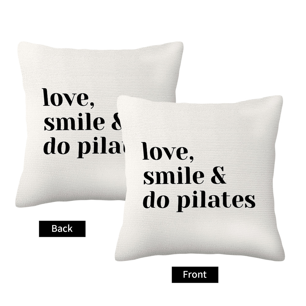 Fodera per Cuscino Love Smile  - Yoga Fitness Quotes recensione e prezzo