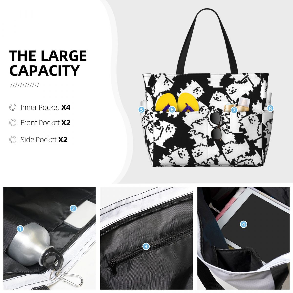 Borsa tote da spiaggia Underta - Yoga Fitness Videos Free recensione e prezzo