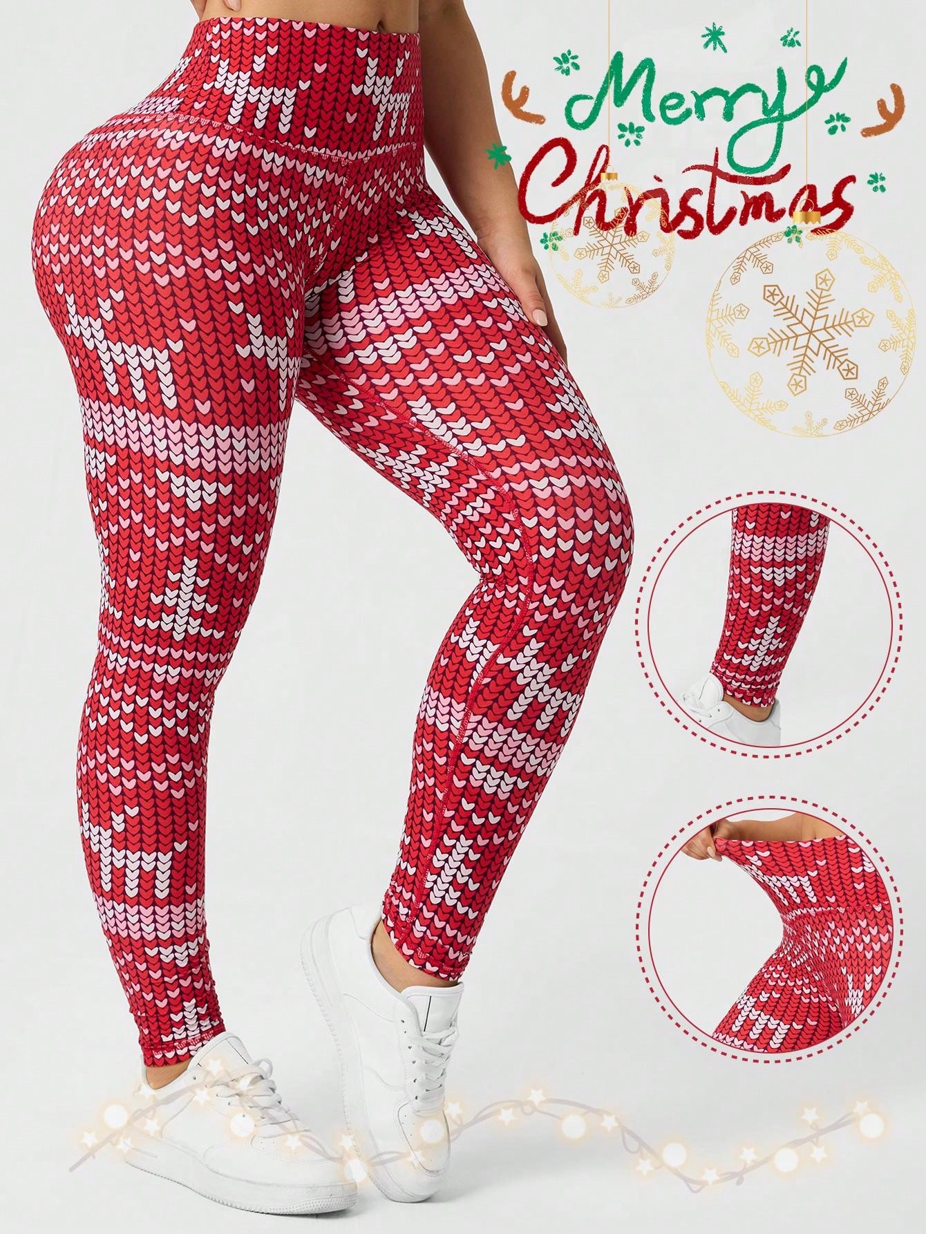 Leggings Natalizi Stampati da  - Yoga Fitness Holiday recensione e prezzo