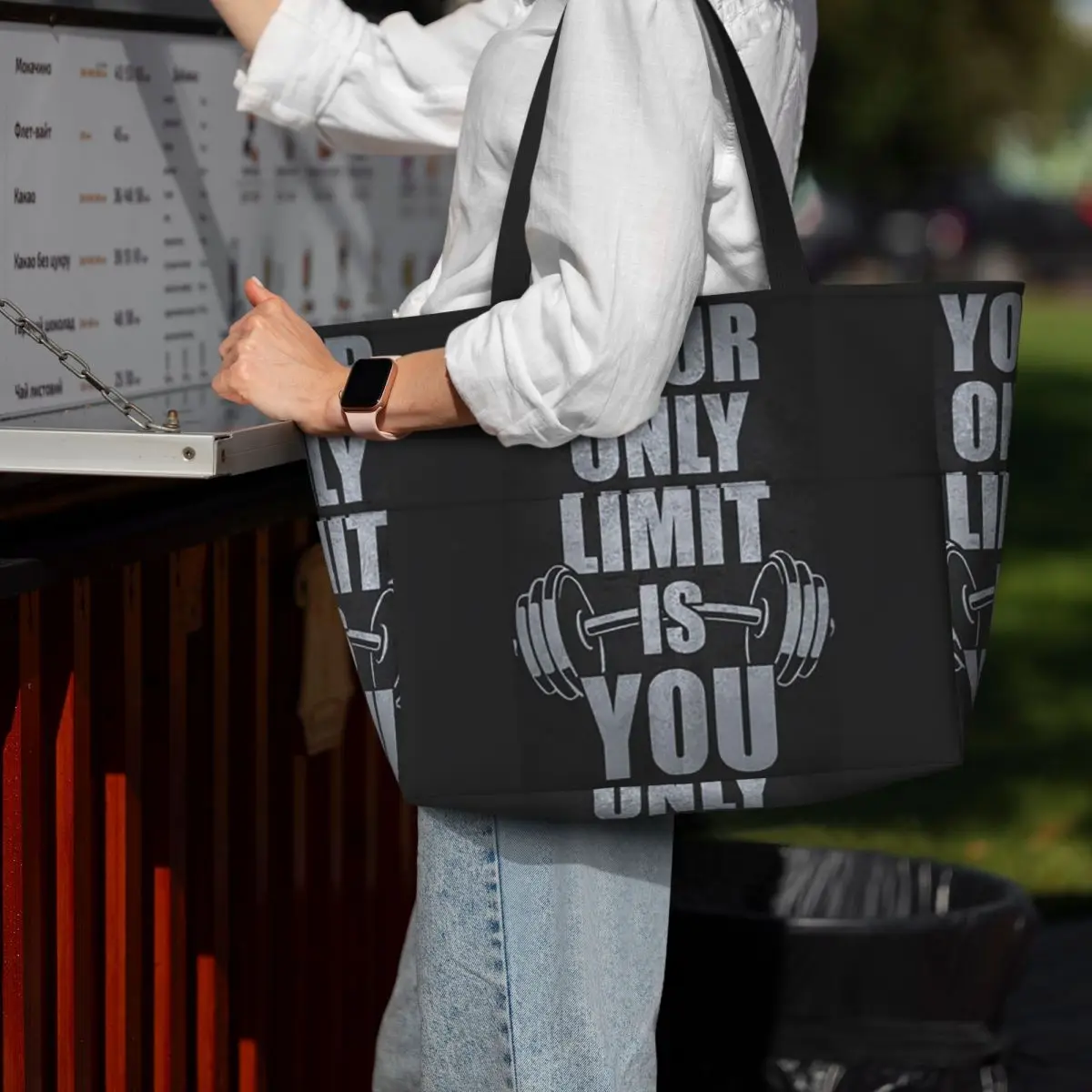 Borsa da palestra sportiva con - Yoga Fitness Quotes recensione e prezzo