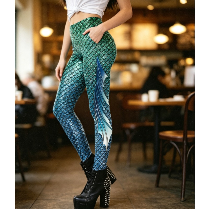 Leggings con Stampa 3D a Scagl - Yoga Fitness Holiday recensione e prezzo