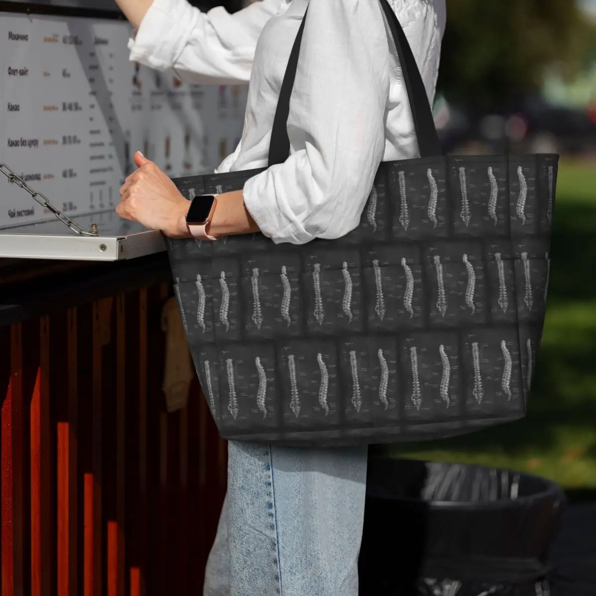 Borsa tote grande da donna con - Yoga Anatomy Of Fitness recensione e prezzo