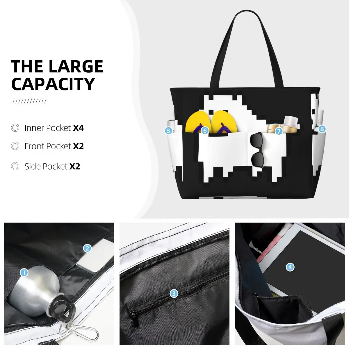 Borsa tote grande da donna per - Yoga Fitness Videos Free recensione e prezzo